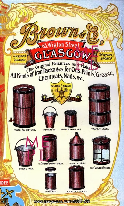 : Advert, Brown & Co, Glasgow, Scotland : Advert, Brown & Co, Glasgow, Scotland