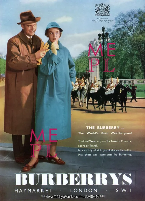 : Advert for Burberrys Coronation 1953 : Advert for Burberrys Coronation 1953