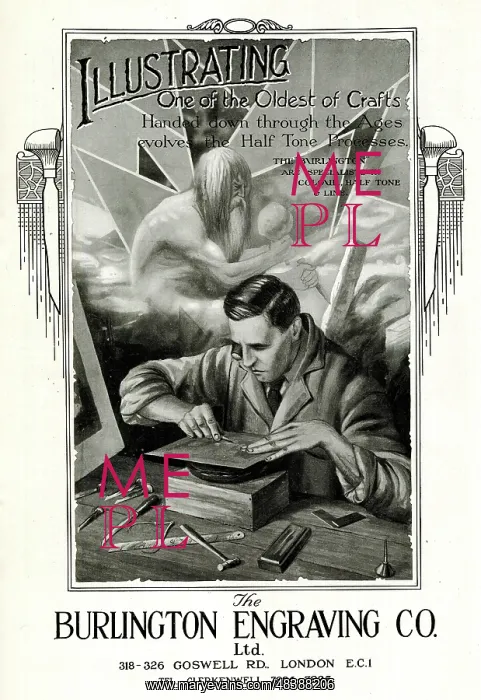 : Advert, The Burlington Engraving Co Ltd, London : Advert, The Burlington Engraving Co Ltd, London