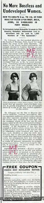 : Advertisement for bust developer product : Advertisement for bust developer product