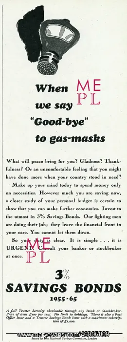 : Advert for buying 3% savings bonds in WW2 1942 : Advert for buying 3% savings bonds in WW2 1942