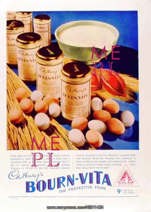 : Advertisement for Cadbury's Bourn-Vita : Advertisement for Cadbury's Bourn-Vita