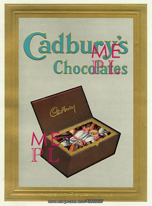 : An advertisement for Cadburys Chocolate : An advertisement for Cadburys Chocolate