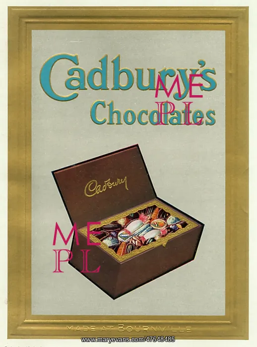 : An advertisement for Cadburys Chocolate : An advertisement for Cadburys Chocolate