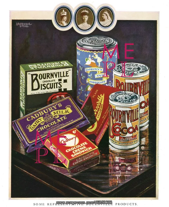 : Advertisement for Cadburys chocolate with royal theme : Advertisement for Cadburys chocolate with royal theme