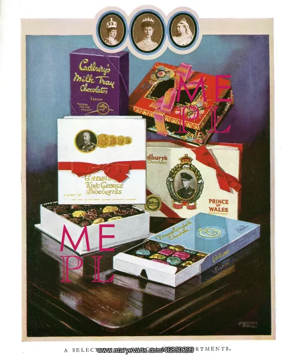 : Advertisement for Cadburys chocolates with royal theme : Advertisement for Cadburys chocolates with royal theme