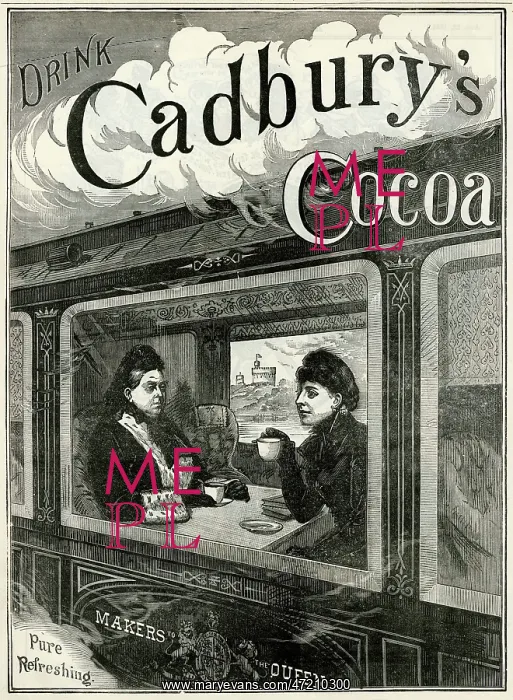 : Advert for Cadbury's Cocoa drink 1884 : Advert for Cadbury's Cocoa drink 1884
