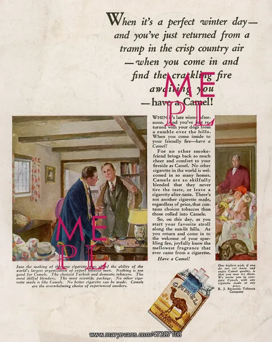 : ADVERT / CAMEL CIGS 1926 : ADVERT / CAMEL CIGS 1926