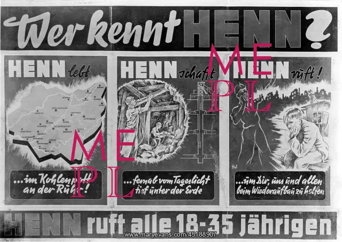 : Advertising campaign for miners 1947 : Advertising campaign for miners 1947