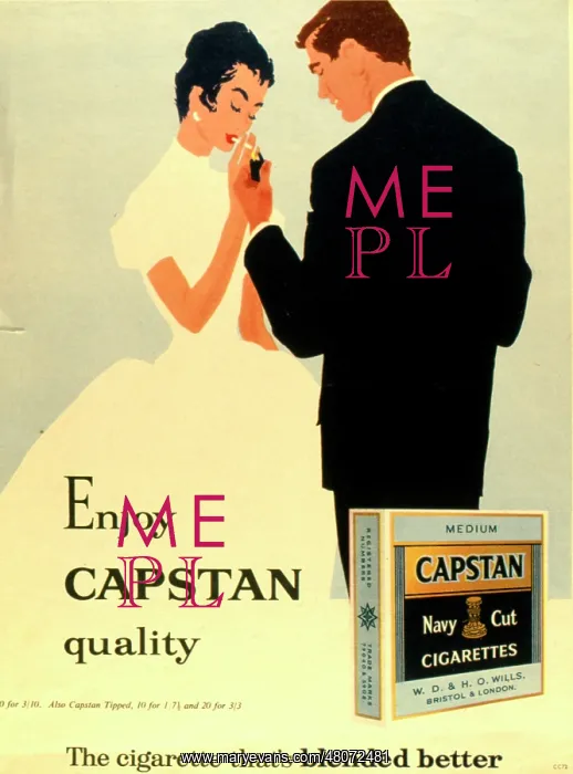 : Advertisement for Capstan cigarettes : Advertisement for Capstan cigarettes