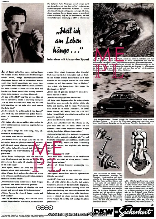  : advertising, car, DKW, advertisement in Der Stern