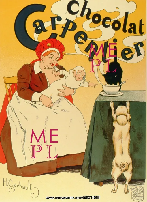 : Advertisement for Carpentier drinking chocolate : Advertisement for Carpentier drinking chocolate