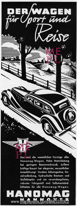 : advertising, cars, Hanomag, Hanover, advert : advertising, cars, Hanomag, Hanover, advert