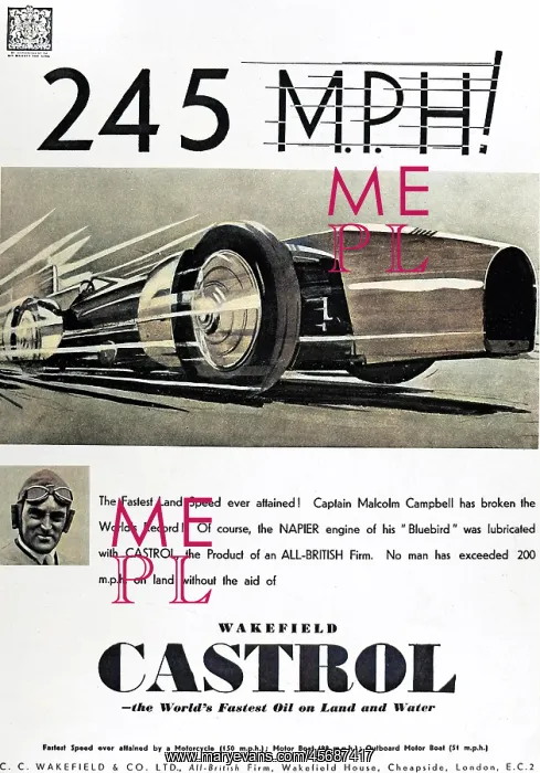 : Advertisment for Castrol oil : Advertisment for Castrol oil