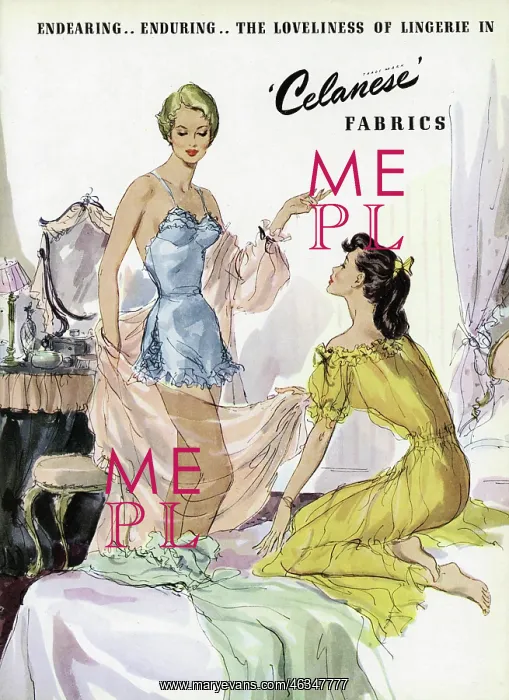 : Advert for Celanese Fabrics 1951 : Advert for Celanese Fabrics 1951