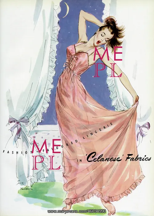 : Advert for Celanese lingerie 1952 : Advert for Celanese lingerie 1952