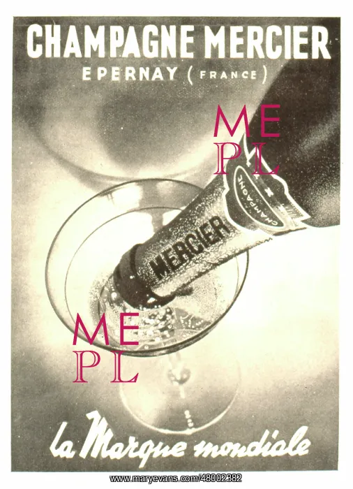 : Advertisement for Champagne Mercier : Advertisement for Champagne Mercier