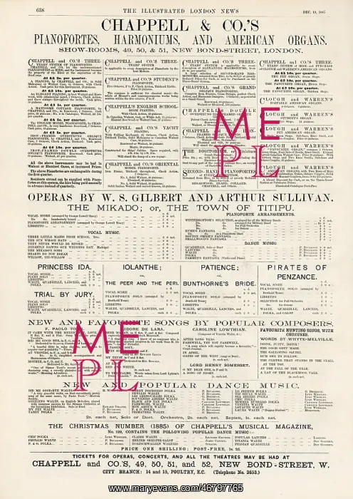 : Advertisement for Chappell & Co - Music Shop : Advertisement for Chappell & Co - Music Shop