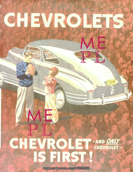 : Advertisement for Chevrolet motor car : Advertisement for Chevrolet motor car