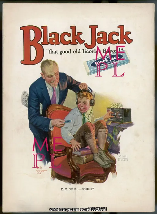 : ADVERT / CHEWING GUM 1925 : ADVERT / CHEWING GUM 1925