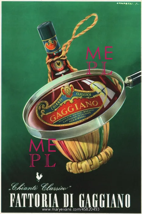  : ADVERT / CHIANTI 1956