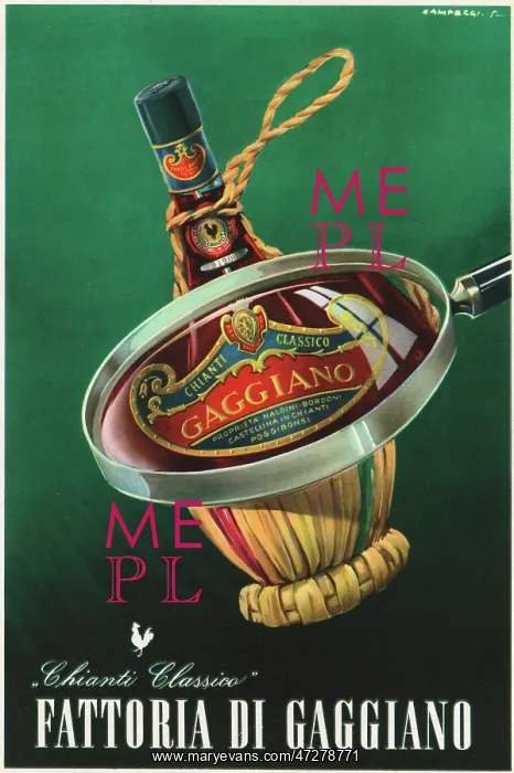  : ADVERT / CHIANTI 1956