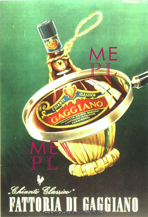 : Advertisement for Chianti Classico wine : Advertisement for Chianti Classico wine