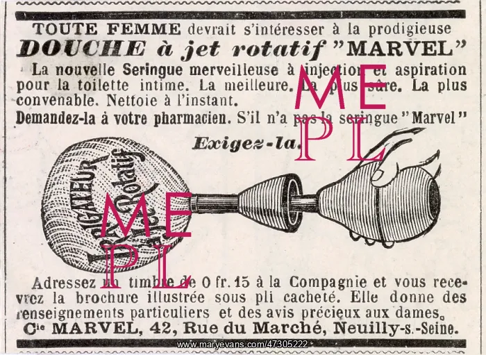  : Advert for Childbirth Contraception 1902