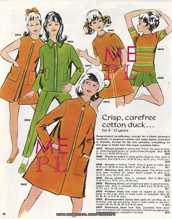 : Advertisement for children's separates in Harrods home shopp : Advertisement for children's separates in Harrods home shopp
