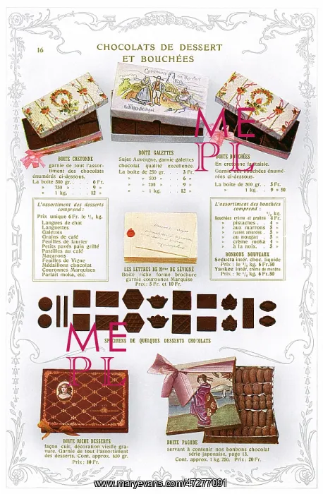  : ADVERT / CHOC BOXES ETC