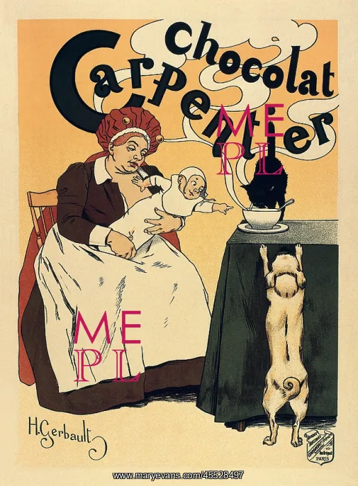 : Advertisement of the chocolate brand Carpentier : Advertisement of the chocolate brand Carpentier