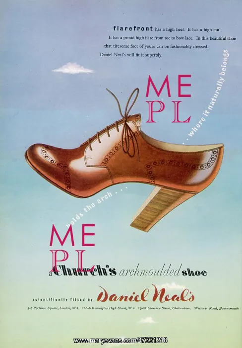 : Advert for Church's shoe 1948 : Advert for Church's shoe 1948
