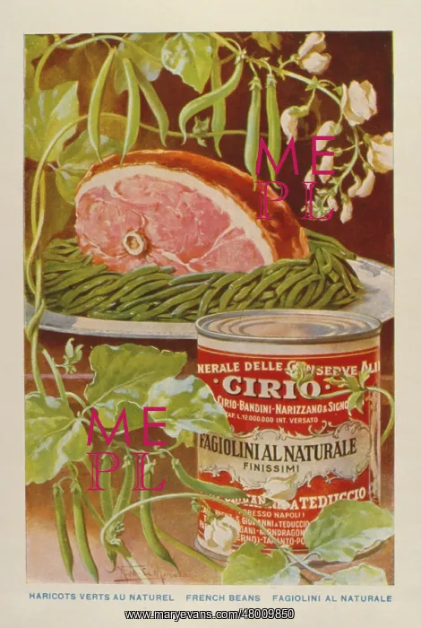 : Advertisement for Cirio French beans : Advertisement for Cirio French beans
