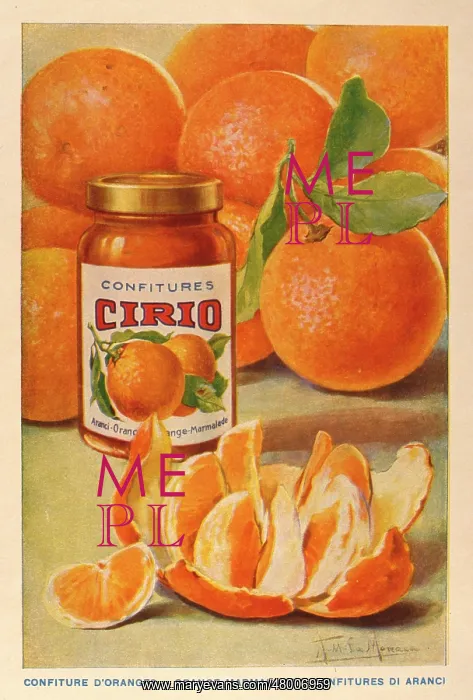 : Advertisement for Cirio orange marmalade : Advertisement for Cirio orange marmalade