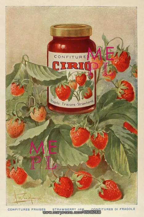 : Advertisement for Cirio strawberry jam : Advertisement for Cirio strawberry jam