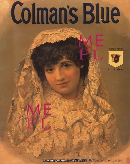 : Advert for Colman's Blue : Advert for Colman's Blue