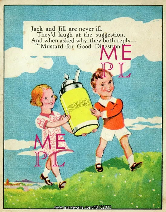 : Advertisement for Colman's Mustard : Advertisement for Colman's Mustard