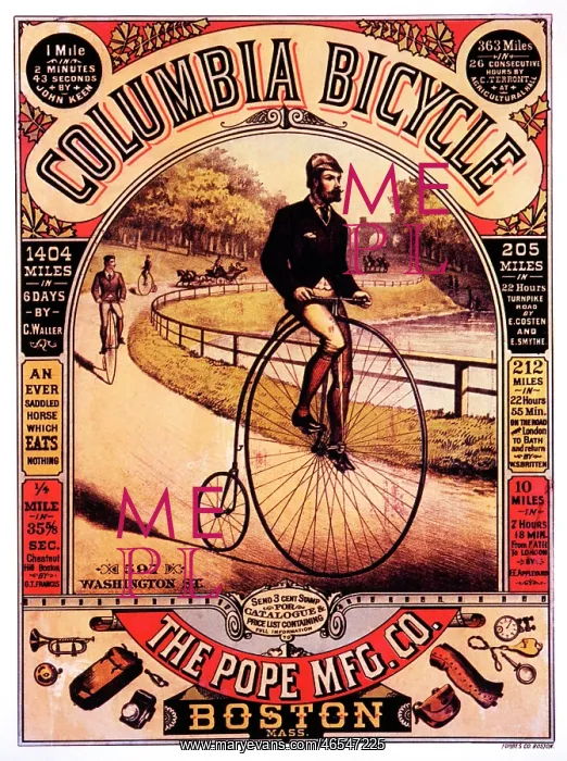 : Advertisement for Columbia Bicycle : Advertisement for Columbia Bicycle