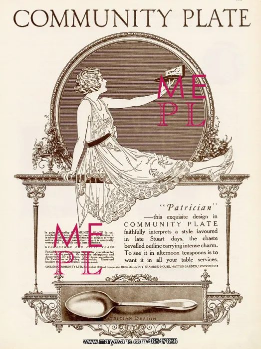 : Advert for Community Plate - Cutlery 1920 : Advert for Community Plate - Cutlery 1920