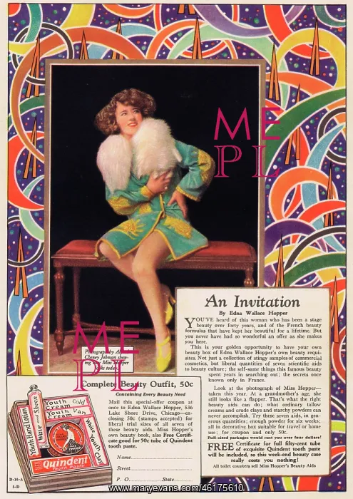 : Advert for a complete beauty kit from Edna Wallace Hooper : Advert for a complete beauty kit from Edna Wallace Hooper