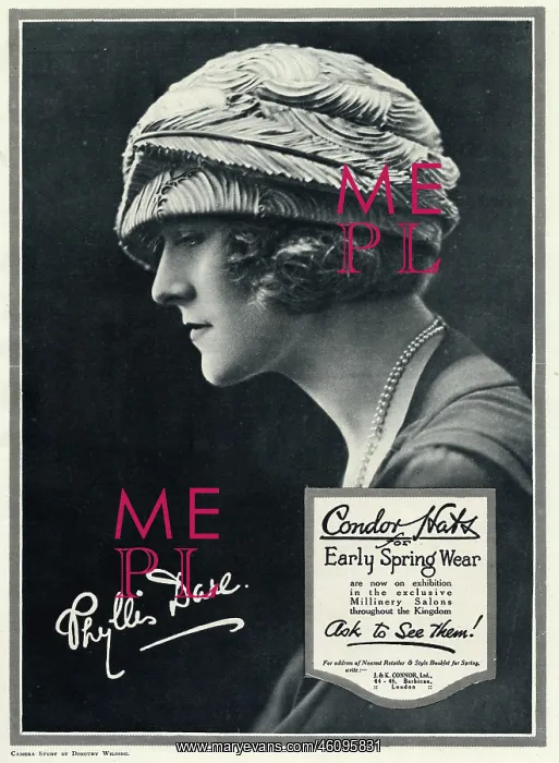 : Advert for Condor hats 1923 : Advert for Condor hats 1923