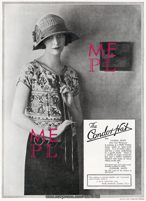  : Advert for Condor hats 1923