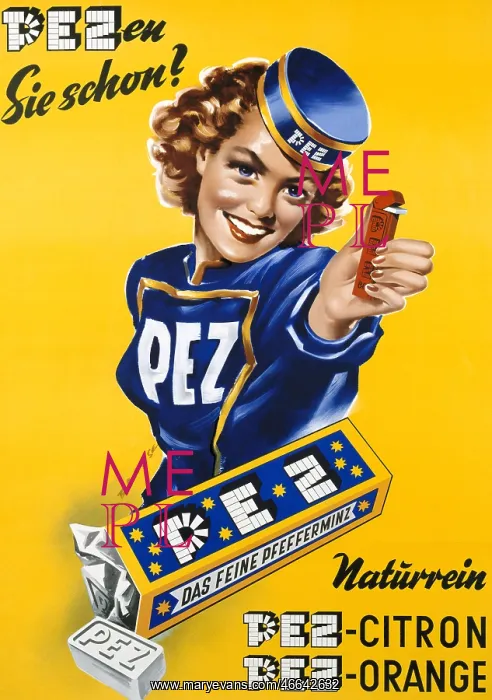 : advertisement, confectionery, sweets, PEZ, poster : advertisement, confectionery, sweets, PEZ, poster