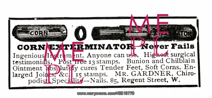 : Advertisement for Corn remedy : Advertisement for Corn remedy