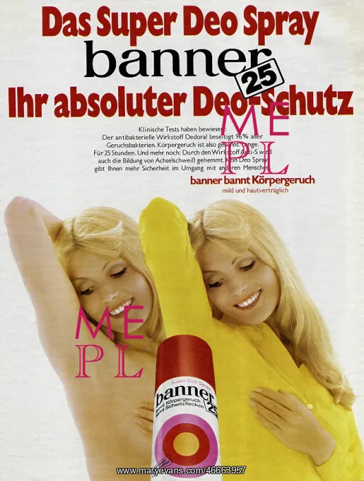  : advertising, cosmetics, Deo Spray banner25, advertisement