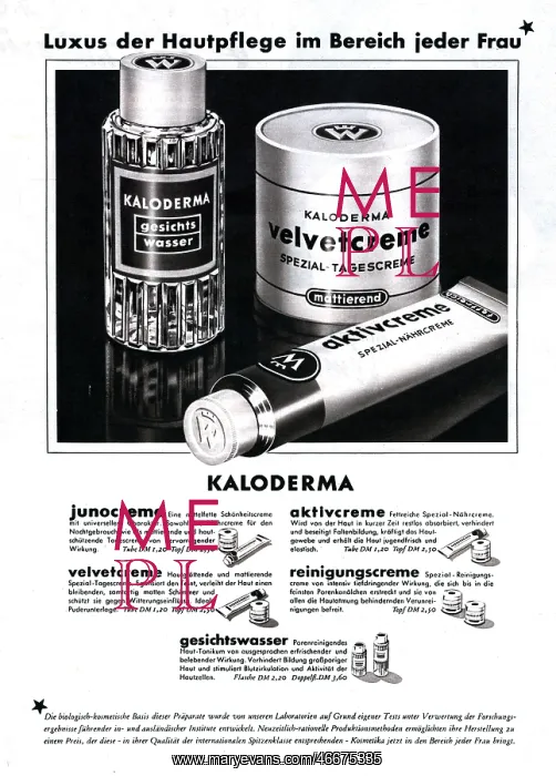  : advertising, cosmetics, Kaloderma, advertisement