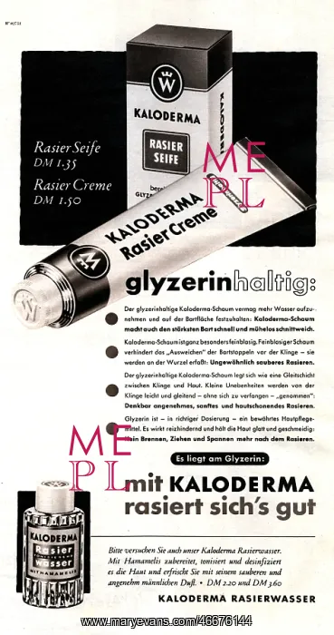  : advertising, cosmetics, Kaloderma, advertisement