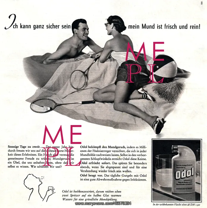 : advertising, cosmetics, Odol, advertisement in