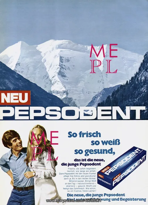  : advertising, cosmetics, Pepsodent dental hygiene