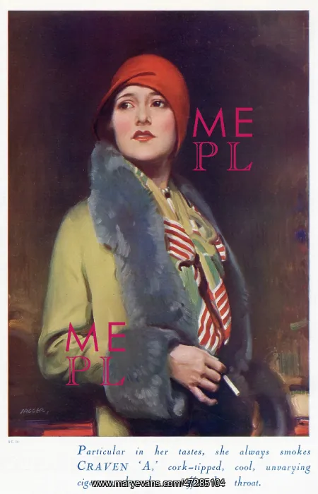: Advert for Craven cigarettes 1929 : Advert for Craven cigarettes 1929
